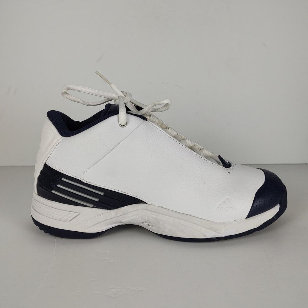 Vintage Adidas ILL K 019364 White Navy basketball shoes youth 4.5 / womens 5.5